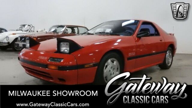 red 1988 mazda rx7 2 doors 1.3l r f 5 speed manual w/od available now!