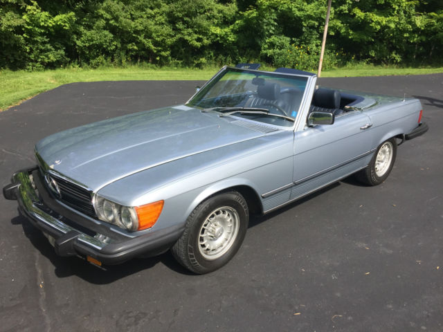 1981 mercedes benz 380 sl in silver blue metallic - pristine condition, garaged
