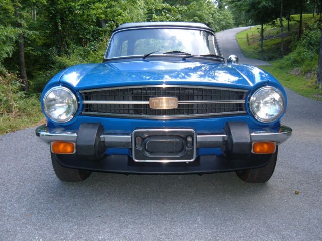 1976 triumph tr6--incredibly beautiful, last year of production! fabtahiti blue!