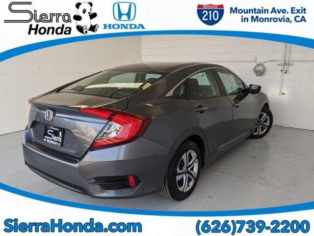 certified 2016 honda civic lx sedan monrovia, ca 91016 for sale in monrovia, california