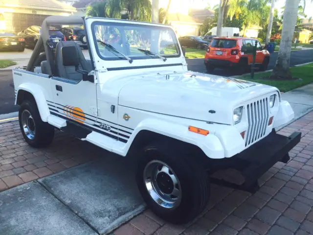 rare and original 1990 jeep wrangler "islander" edition, auto, a/c, tilt, 6 cyl