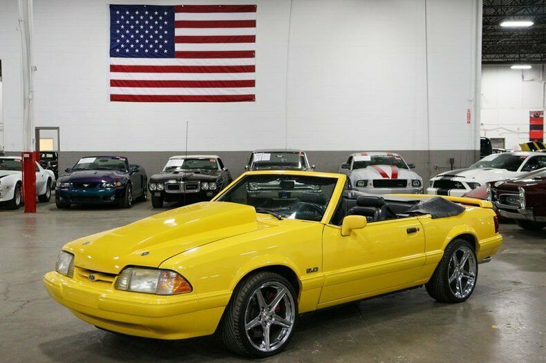 1993 ford mustang 85622 miles yellow 347ci v8 5-speed manual