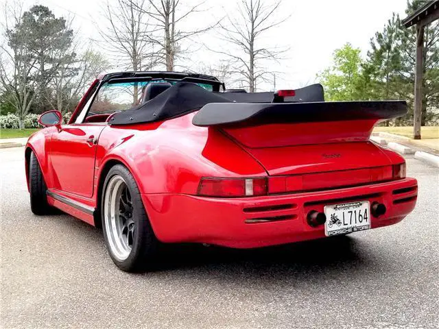1988 porsche 911 turbo cabriolet 50,264 miles red scotty pippen's car