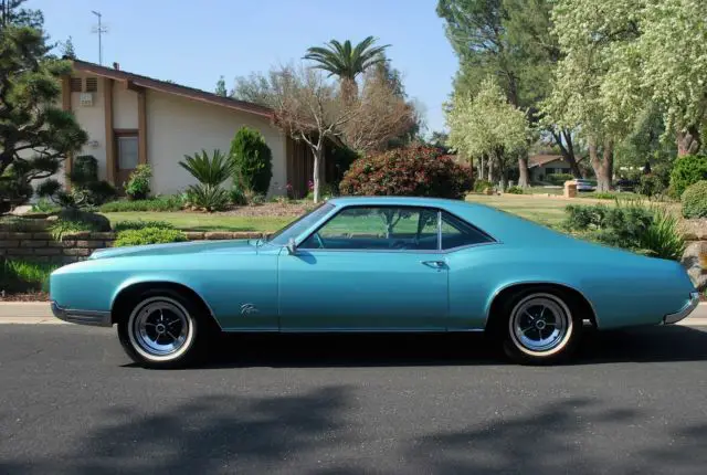 1966 buick riviera sport coupe california car - bucket seats & console