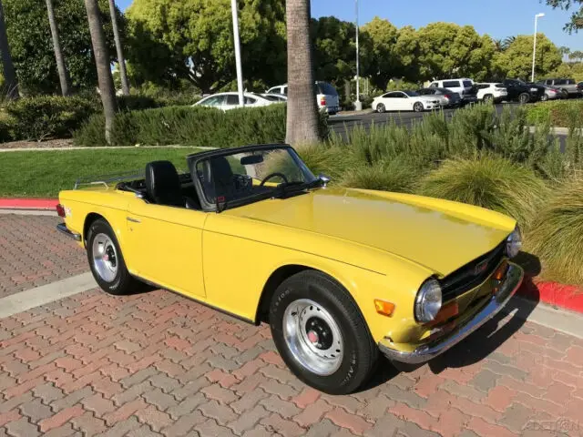 1973 triumph tr-6 convertible. very nice, presentable driver. shows 101,900 mile