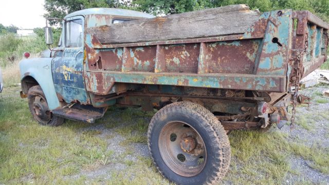 1954 dodge pickup antique rat rod project barn find dump truck dual rear wheels