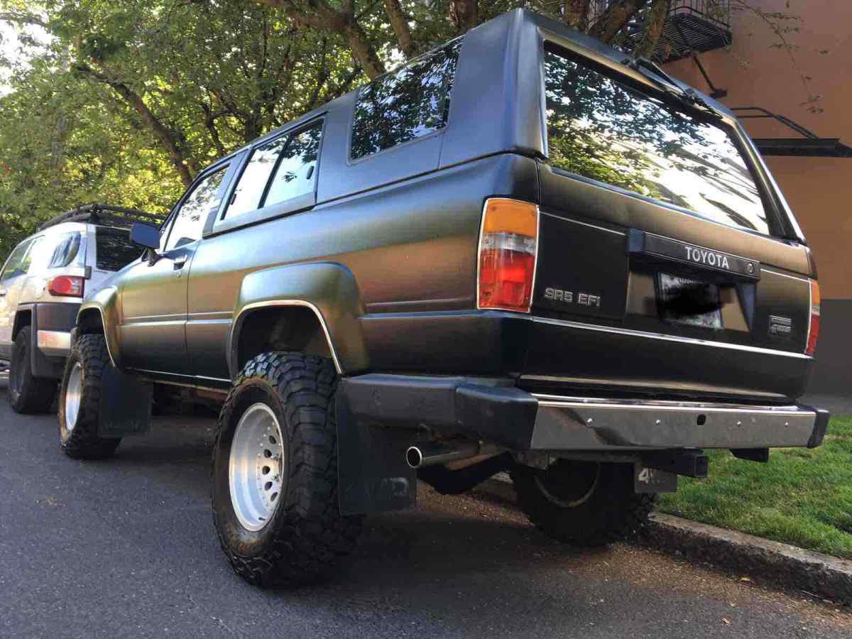 1987 toyota 4runner suv black 4wd manual rn60