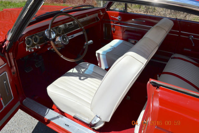 1964 comet 347 aluminum heads 8 stack injection 5spd solid beautiful red & white