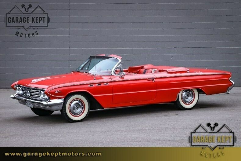 1961 buick lesabre convertible red convertible 401 v8 145014 miles