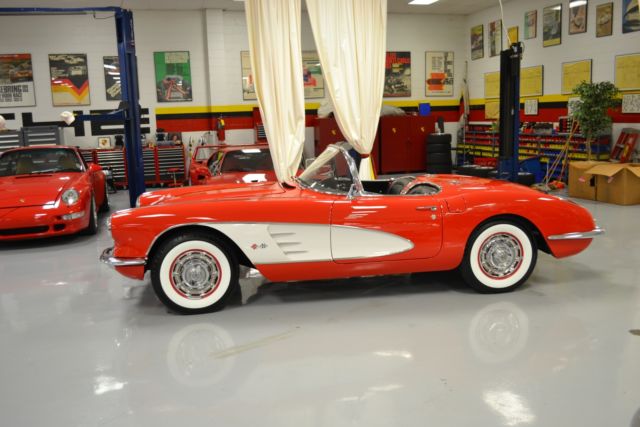 1960 chevrolet corvette 58827 miles red 2 door manual