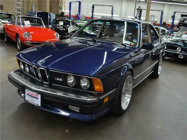 1987 bmw 6 series m6 dinan coupe royal blue/tan, 55k orig mi,major service done