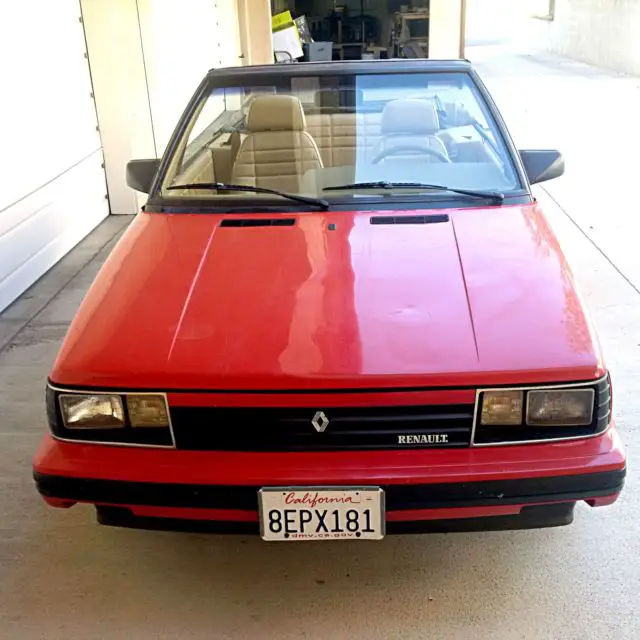 1987 renault alliance 1.7l convertible american motors corp rare final year amc