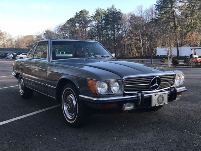 1971 mercedes benz 350sl arabian grey over red