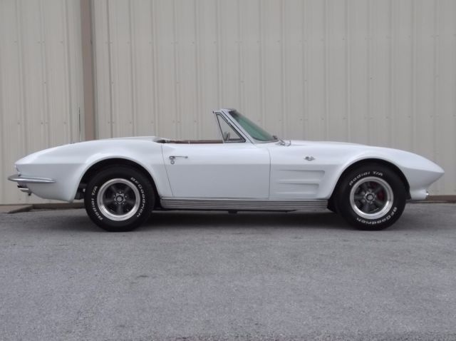 1963 corvette convertible matching numbers 340 h.p. 4-spd new paint solid frame