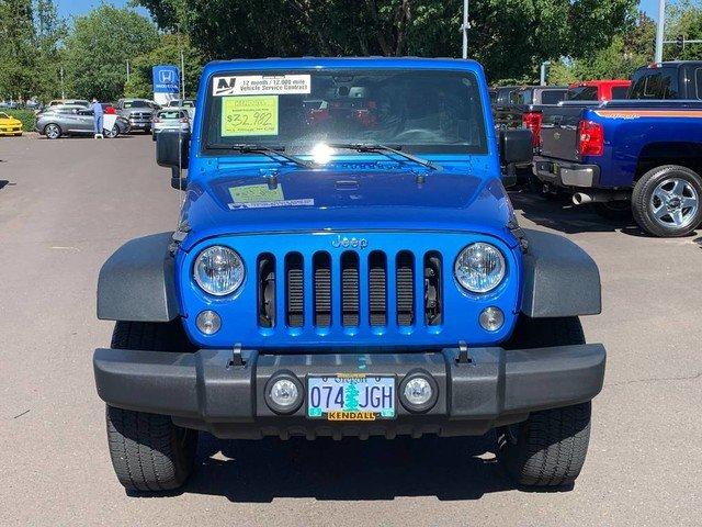used 2016 jeep wrangler 4wd unlimited sport eugene, or 97401 for sale in college crest, oregon