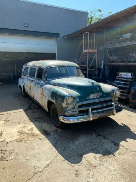 1952 chevy ambulance "barnette" runs and drives good title original patina
