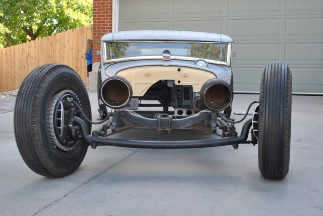 1930 ford model a coupe chopped channeled sectioned hot rod rat rod project car