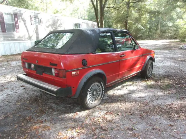 *1984 volkswagen rabbit cabriolet car convertible conversion/karmann project