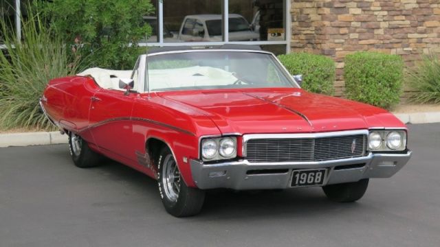 1968 buick skylark custom convertible 82000 miles red convertible a