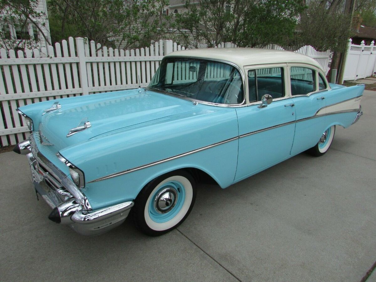 1957 chevrolet 210 sdn - frame off restoration w/6,757 miles - barn find - video