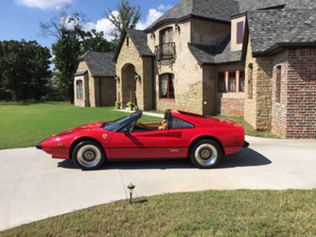 supercharged red 1980, sharp ferrari, gts