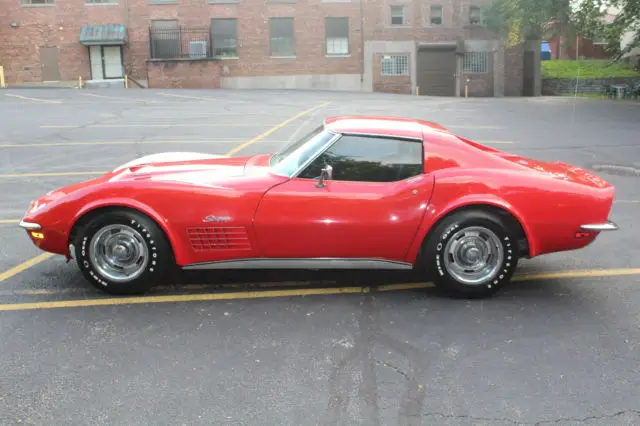 1971 corvette t-top big block 454 ls5 red coupe air conditioning vette