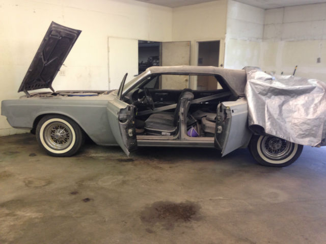 1967 lincoln continental convertible w parts car no reserve