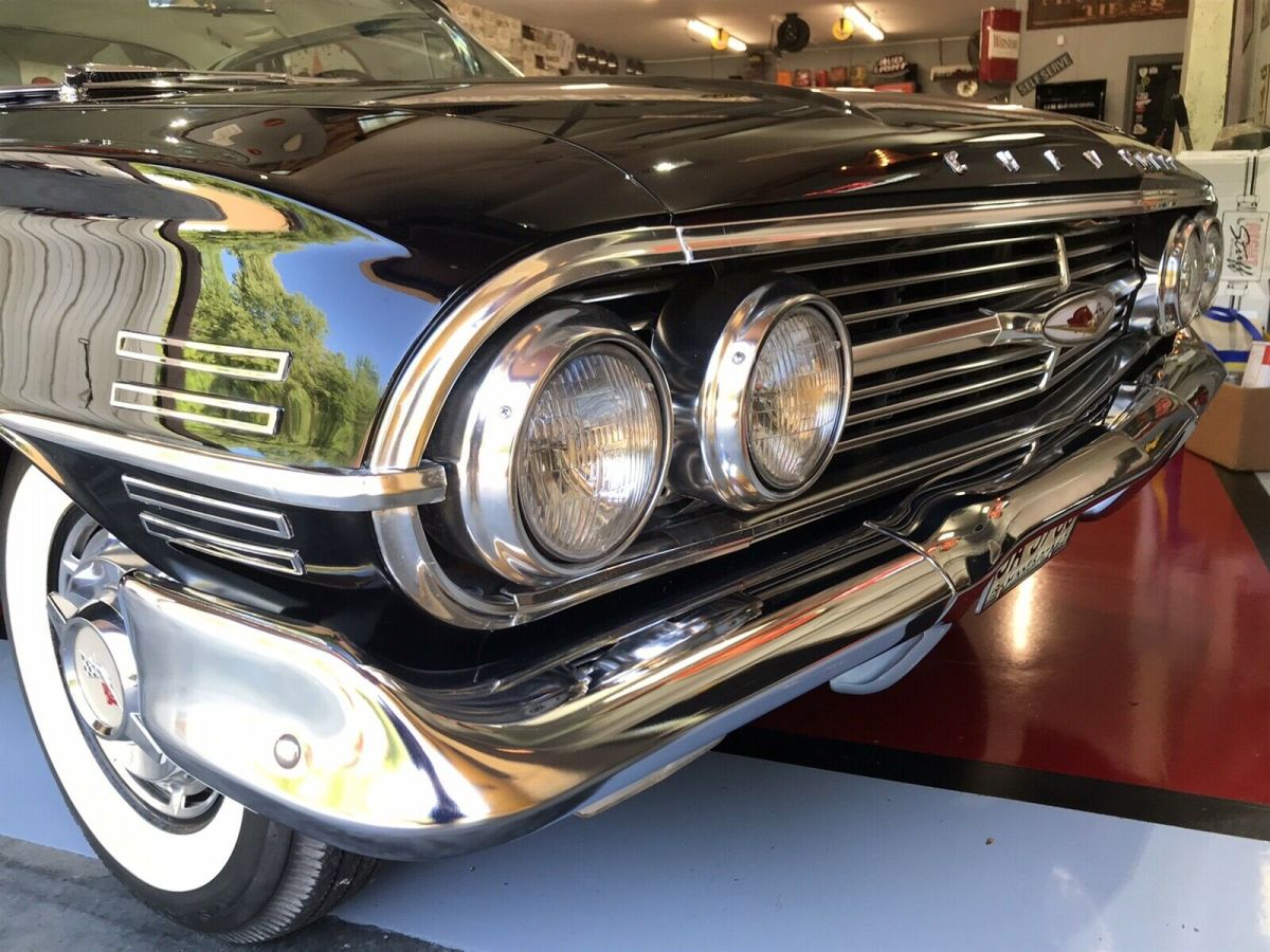 1960 chevrolet impala coupe black rwd manual sport