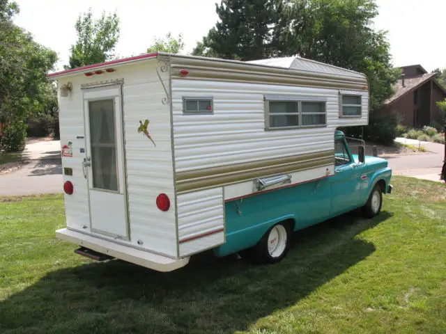 1966 ford f-100 camper special 20,370 miles riviera camper self contained