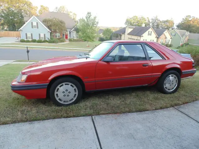 1986 ford mustang svo 46k original miles! 2r jalepeno red one of 666 made!