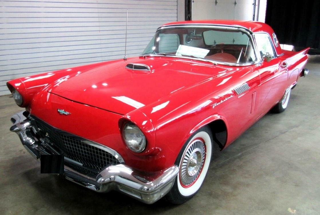 1957 ford thunderbird classic car 292ci v8 and automatic transmission