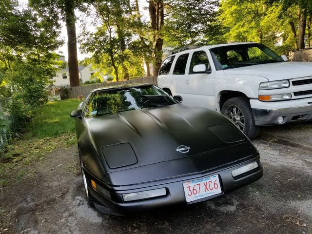 1991 chevrolet corvette matte finish black