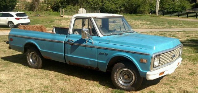 1972 chevrolet c/10 custom, patina farm truck, no reserve,c10