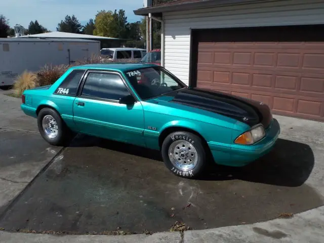1992 ford mustang lx sedan 2-door 5.0l drag car