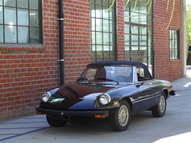 1977 alfa romeo spider- 65,300 original miles- black/red- excellent condition