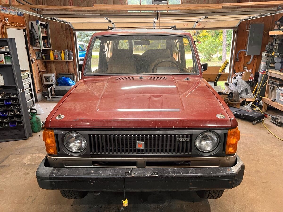 1986 isuzu trooper suv red 4wd manual ii