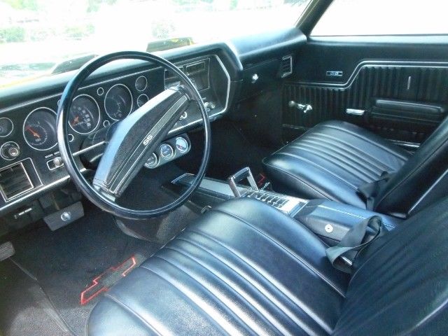 1971 chevrolet chevelle malibu ss 70675 miles yellow 402 automatic