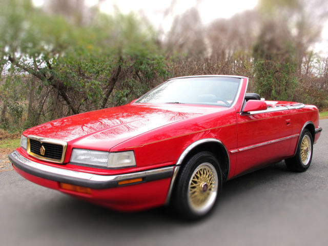 1990 chrysler t/c by maserati ... 65,813 original mile