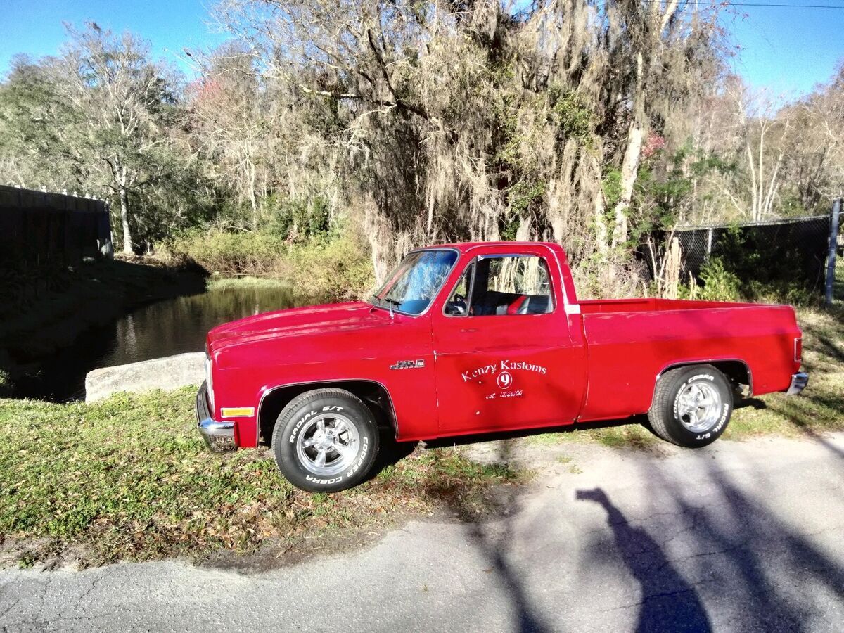 1982 gmc sierra 1500 red rwd automatic