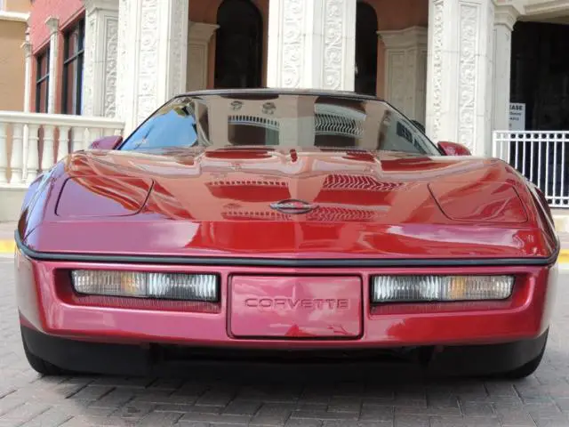 1990 chevrolet corvette coupe 1 owner florida garage kept car with windowsticker