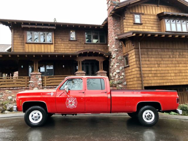 1976 chevrolet silverado k-30 4x4 crewcab 3+3 k20 k10 k5 c10 cheyenne gmc