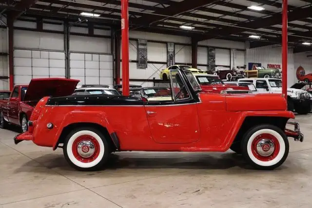 1950 willys jeepster 77353 miles bright red suv 2.2l i4 3 speed manual