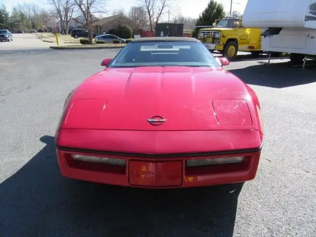 1986 chevrolet corvette convertible 48474 miles red v-8 not specified