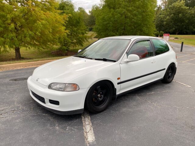 1992 honda civic hatchback white fwd manual vx