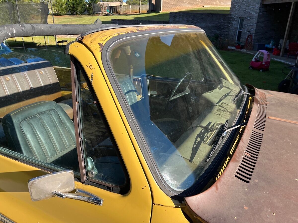 1974 gmc jimmy suv yellow 4wd manual sierra