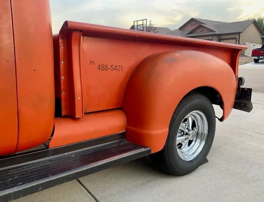 1950 chevrolet 3100 pickup orange rwd manual 3100