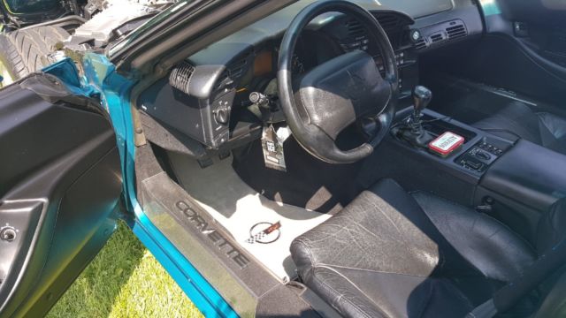 1994 c4 corvette..excellent condition..rare bright aqua metallic color
