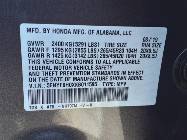 2019 honda passport elite
