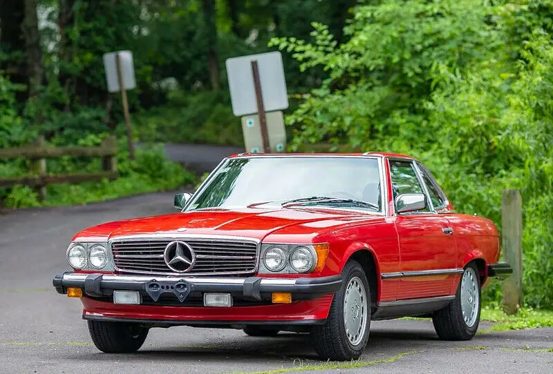 1987 mercedes benz 560sl 560 sl super low 48k mi soft hard top video carfax