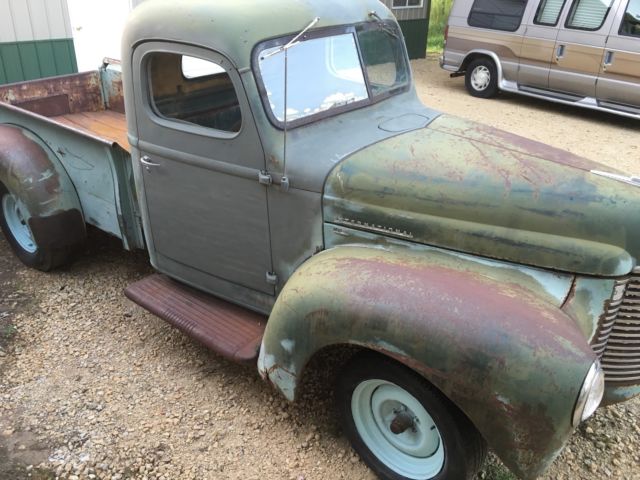 barn find 1947 international kb2 pickup truck patina hot rat rod project